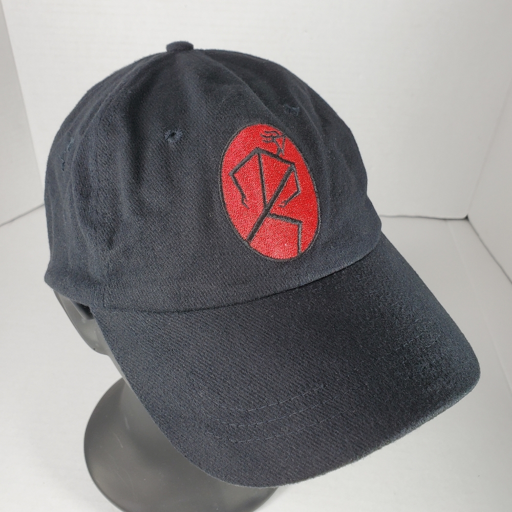 Vintage Coors Red Light Big Man's Beer Black Strapback Hat Cap